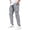 GY1, variant on Casual Pants with Pockets, Relaxed Fit Zip Tapered Trousers, Elastic Waist, Drawstring, Straight Leg, for Everyday Wear and Outdoor Activities
