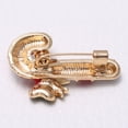 thumbnail image 3 of Raindrops Holiday Brooch Pin Set of 2 in Red Alloy Featuring Christmas Walking Stick Design, 3 of 6