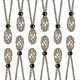 thumbnail image 1 of 6/12 Pcs Crystal Cage Necklace Holder Necklace Cord Empty Stone Holder Pendant Stone Holder--Coffee 12 Pcs-Product code 42644 Coffee 12 Pcs, 1 of 1