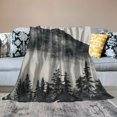 thumbnail image 2 of Nawypu Reversible Sherpa Throw Blanket - Mountain in The Mist - Thick Fluffy Soft Warm Blankets and Throws for Bed/Sofa/Couch, 2 of 6