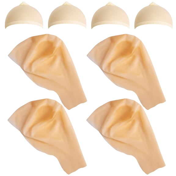 EBaokuup 8 Pack Latex Bald Caps, Halloween Makeup Caps for Adult Cosplay and Costume Parties