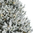 thumbnail image 3 of Seasonal LLC 9FT Royal Oaks Flocked Fir Prelit Artificial Christmas Tree, 880 Warm White LED Lights, 3 of 6