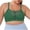 Green, variant on WCJM Green Women's Solid Color Hollow Sports Shoulder Strap Gathered Large Size Underwire Bra