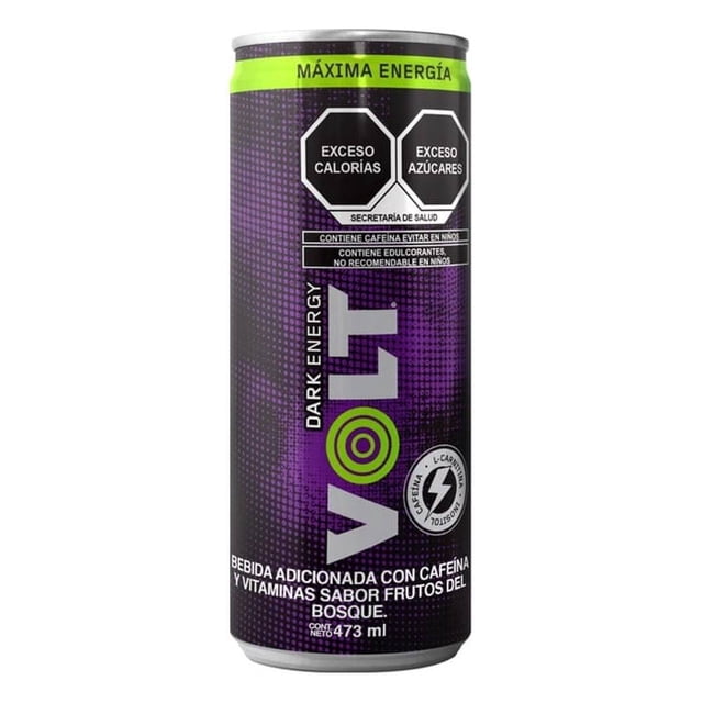 Bebida Energética Volt Dark Energy sabor frutos del bosque de 473 ml