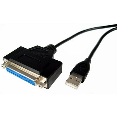 - Cables Unlimited USB-1475-06 6-Feet USB to Parallel DB25 Female Printer Cable