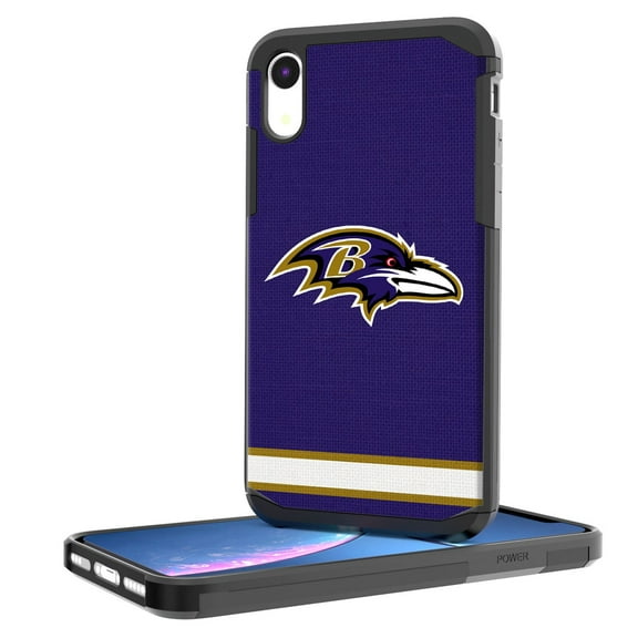 Baltimore Ravens iPhone Rugged Stripe Design Case
