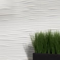 thumbnail image 4 of FASÄDE Waves Decorative Vinyl Backsplash 15 sq ft Kit in Matte White, 4 of 7