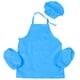 thumbnail image 3 of 1 juego de delantal para niños, gorro de chef, delantal de cocina para niños con correas ajustables para niños y niñas, cocinar, hornear y pintar, gorro de chef para niños, 3 of 6