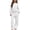 White_#03, variant on Sewkxo Girls Sweatsuit 2 Piece Sets Fall Winter Fleece Hoodie and Wide Leg Sweatpants Tracksuit Outfits with Pockets,Black 120