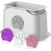 iPrimio Universal Cat Litter Scooper Holder - Durable with Heavy Scoopers Holding Stability - Modern Design Comes with Four Colored Paws - Works with All Metal and Plastic Scoopers