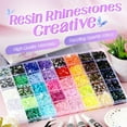 thumbnail image 2 of Colorful DIY Resin Rhinestone Kit for Bedazzling, Resin Jelly Rhinestones for Bedazzling, Multicolor 3mm Flatback Gems for Diamond Art 3Pcs B7000 Jewelry Glue for Bedazzled Nail Art （24000）, 2 of 7