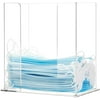 MyGift Clear Acrylic Personal Disposable Face Mask/Cleaning Gloves Box Holder