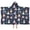 Dark Blue Little, variant on Colorful Mermaid Princess Pattern Hooded Bath Towel,50"x30" for Ages 3 To 12 Kids, Quick Dry Lightweight Soft Microfiber Hood Beach Towel Cover Up for Kids