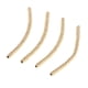 thumbnail image 2 of 4 piezas de de fideos de tubo de cobre, facetadas de codo curvo, pulseras para manualidades de joyería DIY, diámetro de agujero Golden 2 × 30mm, 2 of 9