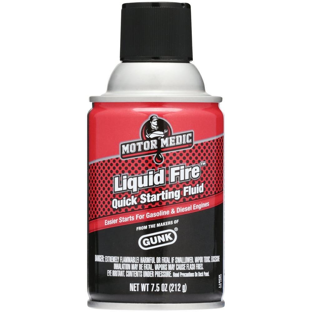Gunk® Motor Medic™ Liquid Fire™ Quick Starting Fluid 7.5 oz. Can