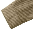 thumbnail image 7 of Miluxas Womens Corduroy Shirts Long Sleeve Collared Button Down Blouse Oversized Tops Jackets Shackets with Pocket Khaki XL(XL), 7 of 7