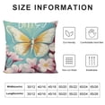 thumbnail image 5 of SHANXI  Spring Pillow Cover  Yellow Butterfly Decorations Seasonal Farmhouse Summer Pillow Case Decor for Sofa Couch 22x22in, 5 of 5