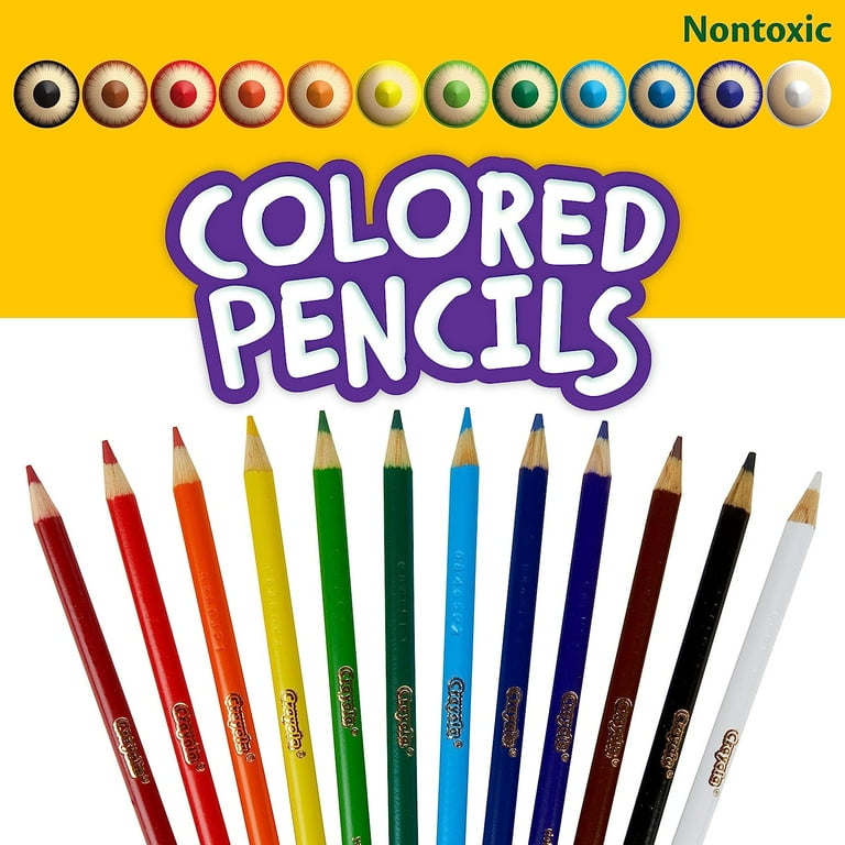 Amazon.com: Crayola Colored Pencils 12 Pack Short 68-4112 (6