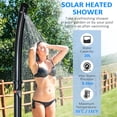thumbnail image 4 of Outsunny Douche Extérieure Solaire à Température Réglable Douche de Jardin Noir, 4 of 10