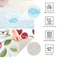 thumbnail image 4 of Toilet Rug Set Non-Slip Bathroom Rugs Soft Plush Machine Washable Contour Bath Mat Beautiful Cherry Fruits 24x20/24x16, 4 of 9