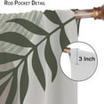 thumbnail image 5 of Boho Leaf Curtains, Bohemian Mid Century Palm Tropical Leaf Abstract Modern Minimalism Window Treatments for Living Room Bedroom Kitchen 2 Panel Fabric, 42x63 Inch, 5 of 6