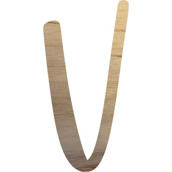 Blank Wooden Craft Letter V, Unfinished 22'' Tall Wood Alphabet Letter, Wall Hanging Hometown