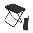 thumbnail image 2 of Almencla Camping Stool Adults Folding Practical for Train Trips Queuing Sports Events Black, 2 of 8