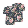 thumbnail image 6 of Rocae Vintage Floral for Breathable Men's Baseball T-Shirt Fashionable Casual Baseball Jersey, Moisture-wicking Sportswear 4X-Large, 6 of 9