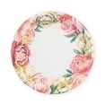 thumbnail image 1 of Weddingstar Large Round Disposable Paper Party Plates - Modern Floral - Set Of 8, 1 of 4