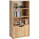 thumbnail image 4 of Independent display stand furniture, three-layer display cabinets with double doors, book and photo storage cabinets, family storage and organization-style storage racks, 4 of 21