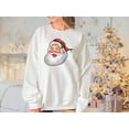 thumbnail image 3 of Women's Santa Claus Face Sweatshirt, 3 of 9