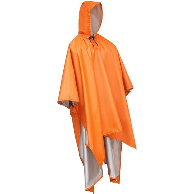 HUGFEGWE Rain Poncho for Outdoor Use, Reusable Jacket and Shelter U2537-27434