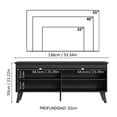 thumbnail image 3 of Mueble Mesa Para Tv Rack Madesa 4 Espacios Hasta 55 Negro 02, 3 of 5