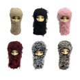 thumbnail image 2 of Hat Unisex Warm Mask European And American Style Funny Headgear Colorful Personalized Knitted Hat, 2 of 6