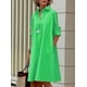 thumbnail image 2 of Vestido Zhyaj Boho Style Maxi Green 2025 Primavera/Verano para mujer, 2 of 6