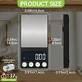 thumbnail image 7 of JELLOO Digital Kitchen Scale with LCD Display, 1kg/0.1g High Precision Mini Pocket Scale with Tare/Count Function, 7 Units, Mini Ounces Food Scale for Lab Baking Cooking Jewelry Powder Herbs, 7 of 7