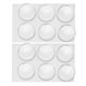 thumbnail image 1 of 12 Uds. Topes de puerta Protector de pared 40mm de diámetro transparente redondo suave fuerte PU manija de puerta de pared parachoques, 1 of 9