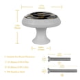 thumbnail image 5 of HemaKayy 4 Pack 1.37" Decorative Cabinet Knobs - Glow in the Dark - Durable ABS & Glass - Easy Installation - Versatile Usage - Enhance Home, Kitchen Decor - Bee Golden Embroidery, 5 of 7