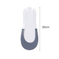 thumbnail image 6 of Kiskick 1 Pair Breathable Non-slip Half Boat Socks Low Cut Thin Elastic Cool Transparent Suspenders Half Invisible Socks Shoes Accessories for Stylish Comfort, 6 of 8