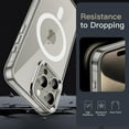 thumbnail image 6 of JETech Magnetic Case for iPhone 15 Pro 6.1-Inch Compatible with MagSafe Wireless Charging, Shockproof Phone Bumper Cover, Anti-Scratch Clear Back (Natural Titanium), 6 of 7