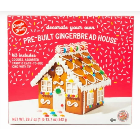 Create-A-Treat Pre-Built Gingerbread House 1 ea