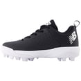 thumbnail image 4 of New Balance Youth 4040V8 Molded Baseball Cleats Black/White 11K, 4 of 6