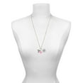 thumbnail image 3 of Delight Jewelry Silvertone Caduceus - LVN - Hot Pink Heart Nurse Strong Zoe Necklace, 3 of 4