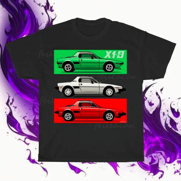 VINTAGE Brand New Fiat X19 Essential Active Logo American T-Shirt Funny Size S to 5XL