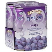 Knudsen Grape Sparkling Water, 10.5 oz, 4ct (Pack of 6)