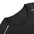 thumbnail image 5 of USNSM Comfy Cotton Shirts Running Athletic Shirt Baggy Crew Neck Workout Gym Tees Fitted Short Sleeve T-Shirts Summer Trendy Tshirts Black L, 5 of 7