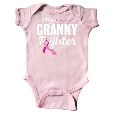 

Inktastic Breast Cancer Awareness My Granny is a Fighter Gift Baby Boy or Baby Girl Bodysuit