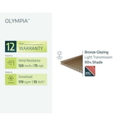 Palram - Canopia Olympia 10 x 14 Patio Cover - Gray/Bronze