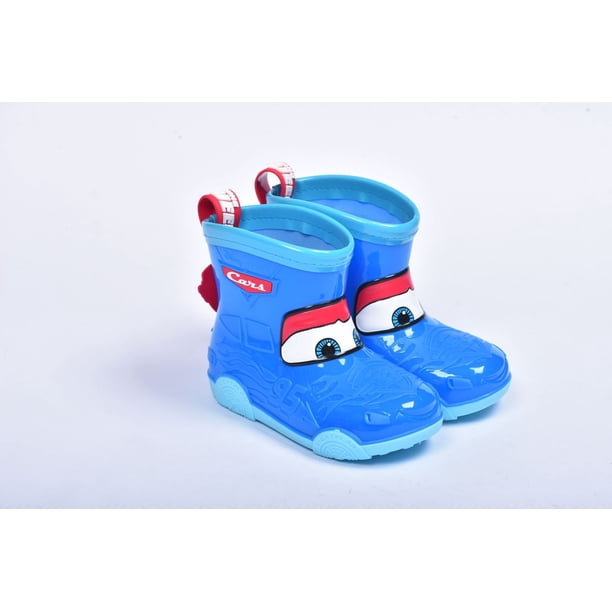 Botas de lluvia para niños de Disney, zapatos de goma antideslizantes en tubo para las cuatro estaciones del coche para niños, zapatos de agua para estudiantes de guardería, plantilla 170 de 17cm Gao Jinjia LED