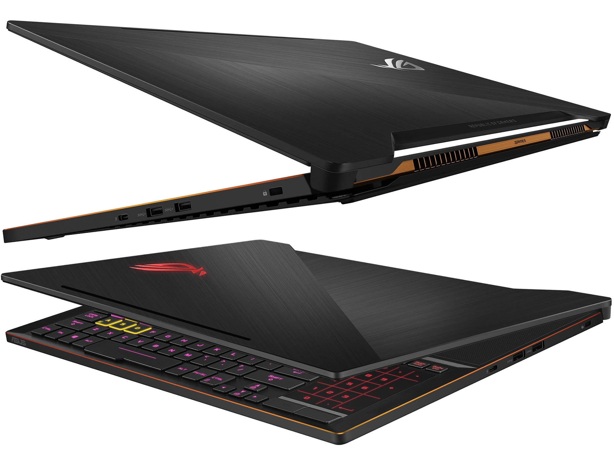 ASUS ROG Zephyrus Gaming Notebook, 15.6" IPS 144Hz FHD Display, Intel 6-Core i7-8750H Upto 4.1GHz, NVIDIA GTX 1080 8GB, 16GB RAM, 512GB NVMe SSD, Backlit Keyboard, Wi-Fi, Bluetooth, Windows 10 Pro